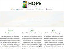 Tablet Screenshot of hopecf.net